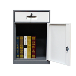 Meuble de bureau : Meuble de rangement sous bureau demi-hauteur en acier avec tiroirs - Product Image 2