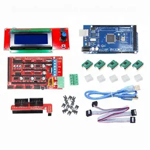 Mega2560 R3 + 1 unidad 1,4 + 5 piezas módulo de controlador paso a paso A4988 + 1 pieza 12864 controlador kit de piezas de placa de impresora 3D