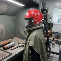 Casque de protection professionnel anti-poussière pour le sablage, système de ventilation, EXW Foshan