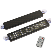 9 inç uzaktan kumanda LED matris paneli yanıp sönen kaydırma mesaj LED Mini ekran kurulu özel metin 12V araba LED pencere işareti