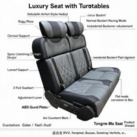 Siège banquette de luxe 2 places 1+1 avec réglage indépendant du dossier, pliable en lit, pour modification de camping-car, fourgonnette, bus