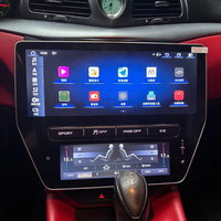 Écran de climatisation 10'' + Carplay 12,3'' pour Maserati GT Granturismo, GPS de voiture, lecteur multimédia vidéo, unité principale à double écran