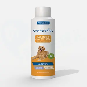 Logo del marchio personalizzato Formula veterinaria Anti-prurito e allergia Shampoo naturale per animali domestici Shampoo e balsamo per cani biologici