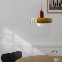 Luminaire suspendu Bauhaus moderne, lampe suspendue rétro en verre blanc pour salle à manger, restaurant, café et îlot de cuisine