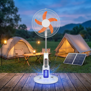 Ventilateur de sol solaire silencieux de 18 pouces avec fonction anti-moustiques, 25W solaires, batterie 18000mAh, 6 vitesses - Product Image 5