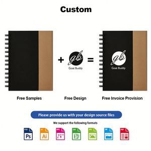 Bloc de Notas Portátil Personalizado con Marcadores Adhesivos de Colores, Cubierta de Papel, Cuaderno Espiral con Bolígrafo - Product Image 3