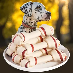 Natural No-Rawhide dog bones Dog Treats Dental Chew Pet Snacks Nutritious Wrap healthy Dog Treats Chews Bone Toy