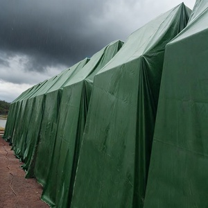 Bâche en PVC personnalisée imperméable à bords renforcés haute densité pour la <span class=keywords><strong>protection</strong></span> des stocks extérieurs - Product Image 2