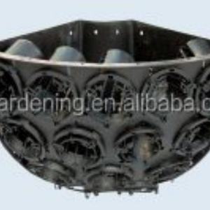 Maceta Esférica para Colgar en Poste de Lámpara, Decoración de Jardín, para Usar con Flores/Plantas Verdes, Maceta Redonda Negra Moderna - Product Image 4