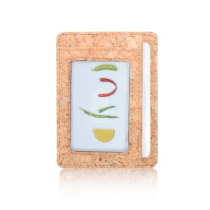 Wholesale Designer ID Card Holders Super Lightweight Portable Business Cork Bulk Accessory - Product Image 6