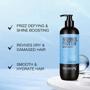 Shampoo à l'huile d'argan sans sulfate Delofil Private Label <span class=keywords><strong>Creme</strong></span> of Nature pour cheveux bouclés naturels, hydratation et brillance - Product Image 4