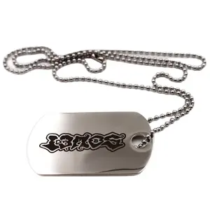 Custom Laser Logo Ketting Blank Doggie Dog Tag Army Voor Mannen Gift