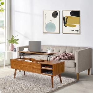 Cina fabbrica di legno moderno ascensore tavolo Basse Couchtisch Mesa De Centro De Centro tavolo Para <span class=keywords><strong>La</strong></span> Sala - Product Image 2