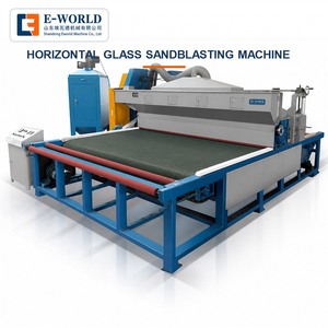 Machine de sablage horizontal pour verre, équipement de sablage certifié CE, haute production pour le traitement du verre - Product Image 2