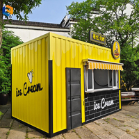 Kiosque alimentaire multifonctionnel de qualité supérieure pour café commercial personnalisé, conteneur mobile, boutique de crème glacée