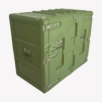16U plastique dur étanche IP65 19 pouces boîtier de montage en rack antichoc