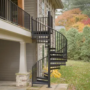 חיצוני ספירלת מדרגות חיצוני פלדת מדרגות