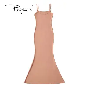 R30185S Vintage été femmes robe Maxi fronde sirène Vestidos élégant femme vêtements décontractés fête d'anniversaire soirée robe Mew