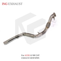 ING Système d'échappement avant en acier inoxydable de haute qualité pour AUDI A5 B9 2.0T, pièces de tuning automobile
