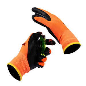 Microthin Foam Nitrile Coated Work <b>Gloves</b> Comfort Stretch Fit Power Grip Smart <b>Touch</b> Durable Foam Coated Safety <b>Gloves</b> - Product Image 1