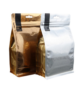 Custom Design Printing Resealable Plastic Zipper Metalized Stand Up Pouch