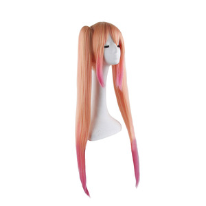 Thor Tohru Anime <span class=keywords><strong>Cosplay</strong></span> peluca Shaking <span class=keywords><strong>Dragon</strong></span> doble cola de caballo Miss Kobayashis <span class=keywords><strong>Dragon</strong></span> <span class=keywords><strong>Maid</strong></span> larga recta alta temperatura sintética - Product Image 2