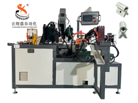 Máquina Personalizable para Esquinas de Aluminio - Perforación, Roscado y Corte Automático con Servocontrol PLC para Pilar Central de Ventanas