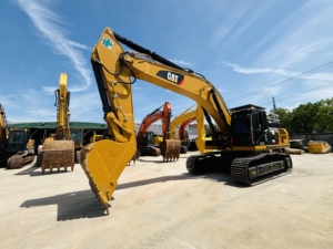 รถขุด CAT 336GC พร้อมบุ้งกี๋ขุดสีเหลือง รถตักตีนตะขาบไฮดรอลิก อุปกรณ์ก่อสร้างสำหรับงานหนัก - Product Image 1
