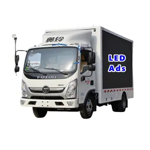 FOTON Advertise Light Truck 132hp 4x2 Fast AMT Gear Box Weichai Euro6左エアサスペンションカーゴバントラック