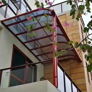 กันสาดโพลีคาร์บอเนตคลุมลานสวนร้านอาหารแบบตั้งได้กันสาดประตูหน้า - Product Image 2