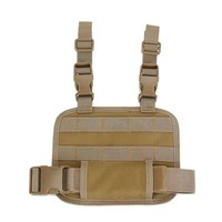 Holster de jambe tactique portable personnalisé en usine, plateforme MOLLE, rig de cuisse, panneau modulaire, chasse, chargeur, polyester