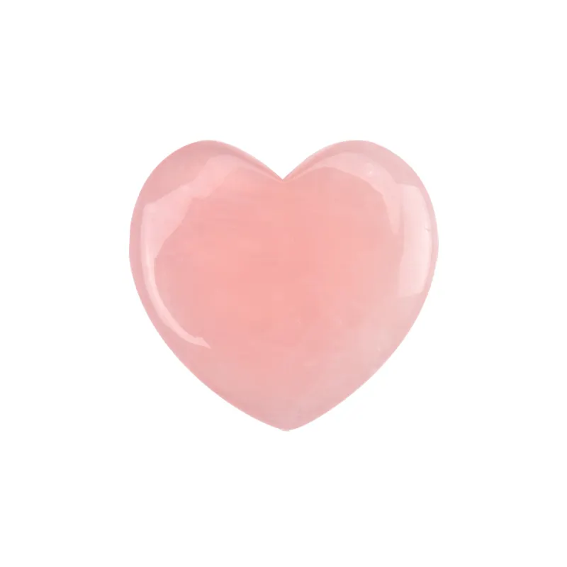 Etiquettes adhésives en Quartz Rose, livraison gratuite, OEM et ODM, en forme de cœur, pour massage du visage