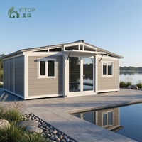 Maison préfabriquée modulaire compacte, étanche et hermétique, directement de l'usine, cabane mobile préfabriquée, villa extensible, maison conteneur à vendre