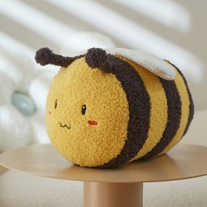 In <span class=keywords><strong>grandi</strong></span> api <span class=keywords><strong>peluche</strong></span> <span class=keywords><strong>peluche</strong></span> <span class=keywords><strong>peluche</strong></span> <span class=keywords><strong>di</strong></span> <span class=keywords><strong>peluche</strong></span> Fuzzy ape ape morbida ape mellifera con fiore cuscino giocattolo - Product Image 3