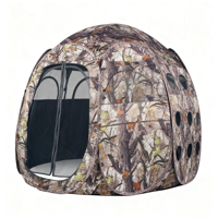 Tente de chasse familiale à deux chambres, abri bivouac camouflage imperméable automatique à double montage rapide pour l'extérieur et la nature sauvage, trois saisons
