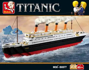 Sluban Blocs De Construction M38-B0577 Grand Titanic de Briques 1012 PIÈCES Kit de Construction pour Les Enfants