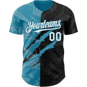 Camiseta de Béisbol Personalizada con Botones, Impresión Sublimada, Absorbente de Humedad, Unisex, para Adultos - Product Image 2