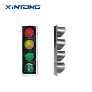 XINTONG การออกแบบใหม่ 200 มม.ไฟจราจรถนนเต็มลูก LED สีแดงสีเหลืองขายส่ง