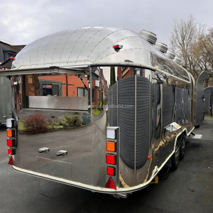 Carrito Móvil de Café, Pizza y Helados, Camión de Comida de Acero Inoxidable, <span class=keywords><strong>Bar</strong></span> Móvil con Cocina Completa, Remolque de Comida - Product Image 4