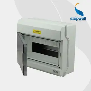 SAIP/SAIPWELL 230*273*110mm 12 way Circuit Breaker Box Plastic Electrical Waterproof Distribution Box with CE