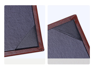 Thực đơn trà trong nhà trà, Danh Sách Đồ uống của khách sạn, sách thực đơn-Bìa da PU, menu gấp và danh sách đồ uống có logo dập nổi - Product Image 4