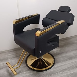 Fauteuil de Barbier Design Moderne Style Célébrité Internet pour Salon de Coiffure, Inclinable et Rotatif, Idéal pour Coupes et Permanentes - Product Image 2