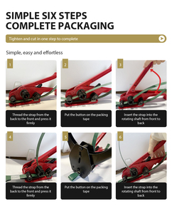 Nhà Máy OEM Xuất Khẩu Nâng Cấp Hướng Dẫn Sử Dụng 13-19Mm PP/Pet Vành Đai Tensioner Niêm Phong Máy Đóng Đai Tensioner Và Niêm Phong Máy Công Cụ - Product Image 6