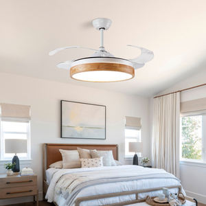 Ventiladores De Techo Baratos Ventiladores De Techo Retráctiles De 42 Pulgadas Para Interiores Y Exteriores Con Luces Y Control Remoto - Product Image 4