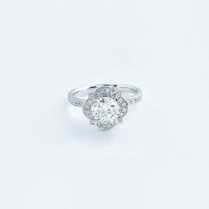 <span class=keywords><strong>Anillo</strong></span> de Diamantes Cultivados en Laboratorio con Flor Exquisita Romántica Star River, Platino PT950, <span class=keywords><strong>Anillo</strong></span> de Compromiso y Boda para Mujer, Joyería Fina, Alianza Nupcial - Product Image 1