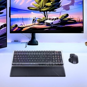 JUST in CASE Housse de clavier en acrylique transparent moderne, personnalisée par le fabricant, lavable, anti-poussière et anti-rouille, pour clavier pleine taille 104 touches - Product Image 6