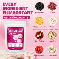 Thé Éclaircissant Naturel au Glutathion pour une Peau Éclatante – Infusion Herbal Anti-rides Aromatisée