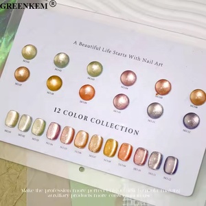 เจลทาเล็บตาแมว15มล. 12สีน้ำยาทาเล็บเจลทาเล็บแบบแม่เหล็กติดเล็บสีขาวตาแมว - Product Image 2