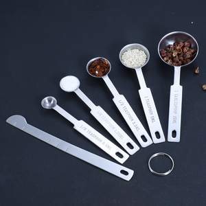 Juego de Cucharas Medidoras Personalizadas de Acero Inoxidable de 0.5ml, 1.25ml, 2.5ml, 5ml y 15ml, Cucharas de Cocina y Cucharillas para Cocinar y Hornear - Product Image 5