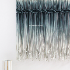 Vert Bleu Teinture Macramé Tenture Murale Tissé À La Main Boho Macramé <span class=keywords><strong>Mural</strong></span> DIY pour La Maison Hôtel Restaurant Décor - Product Image 2